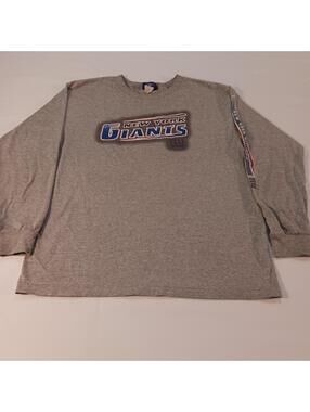 Reebok New York Giants Football Men's Gray Long Sleeve Shirt Size L